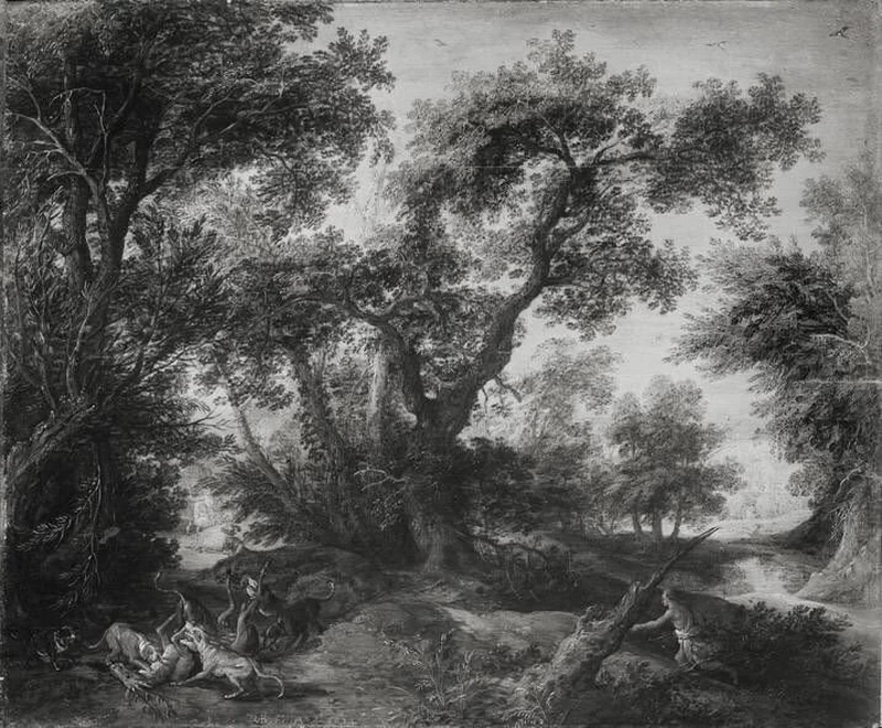 Paesaggio con caccia al cervo - Bavarian State Painting Collections